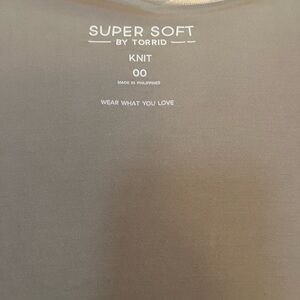 Torrid Beige Super Soft Knit Top